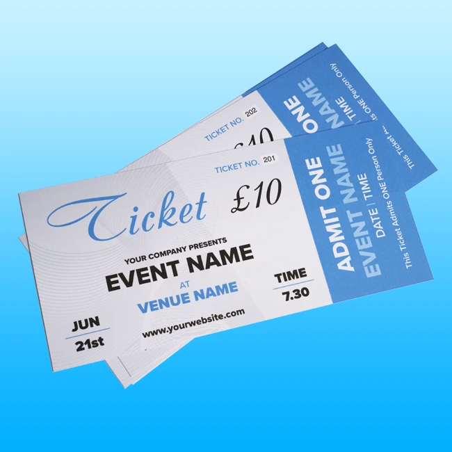 Tickets Printing Holborn